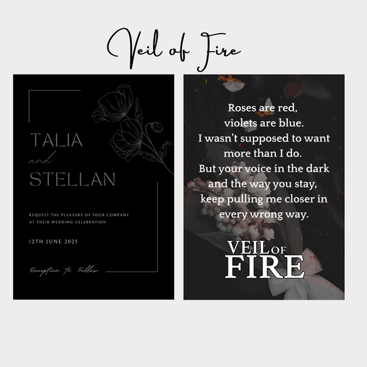 The Shadow Brides Series Wedding Invitations